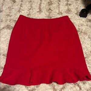 Elegant Red Women's Skirt